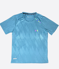 T-SHIRT SEAMLESS FLUORESCENT - BLEU CIEL
