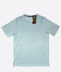 T-SHIRT SEAMLESS FLUORESCENT - BLEU CLAIR